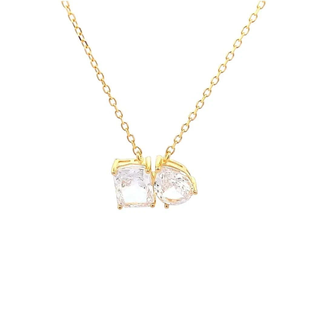 Toi et Moi Pendant Chain (Pure Silver) - Gold