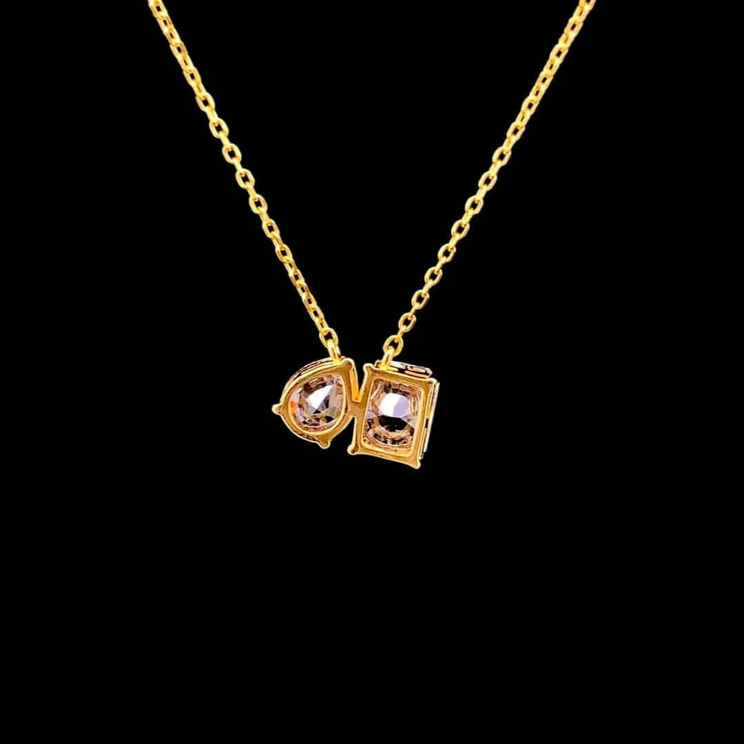 Toi et Moi Pendant Chain (Pure Silver) - Gold