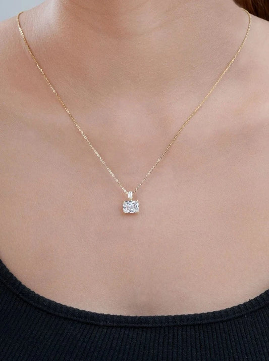 Radiant Core Pendant Chain (Pure Silver) - Gold