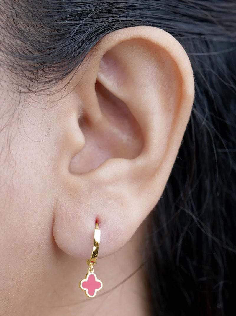Clover Huggie Earrings