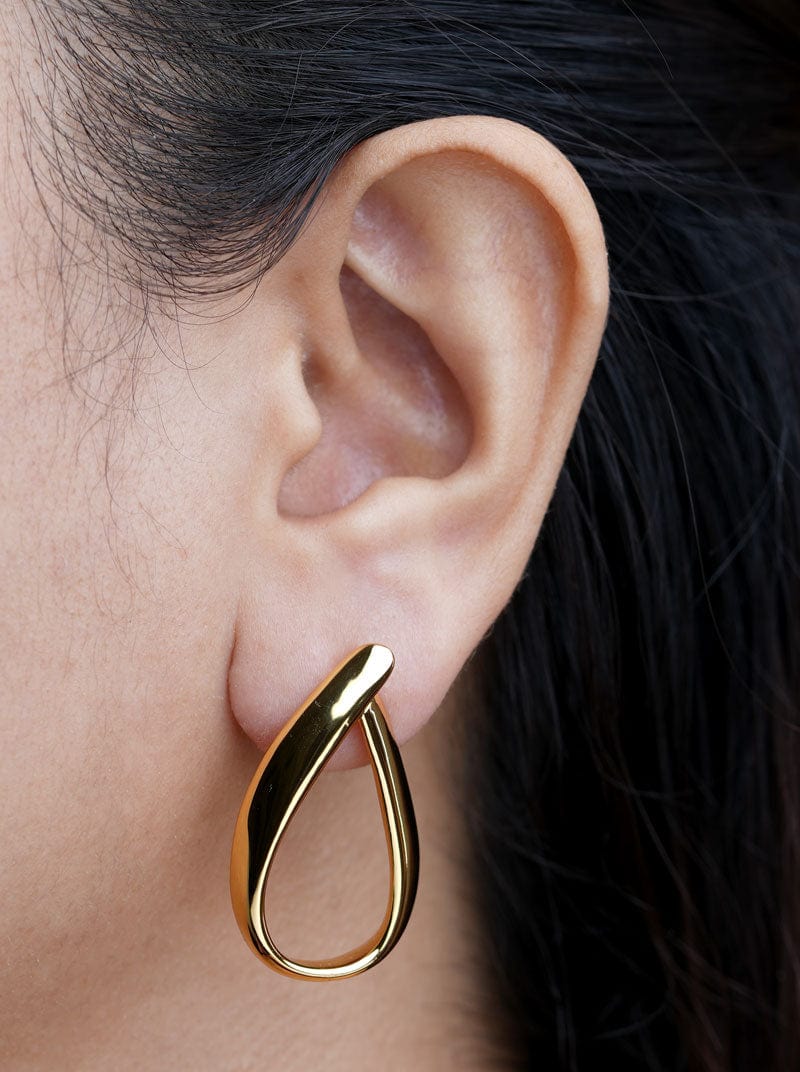 Teardrop Stud Earrings