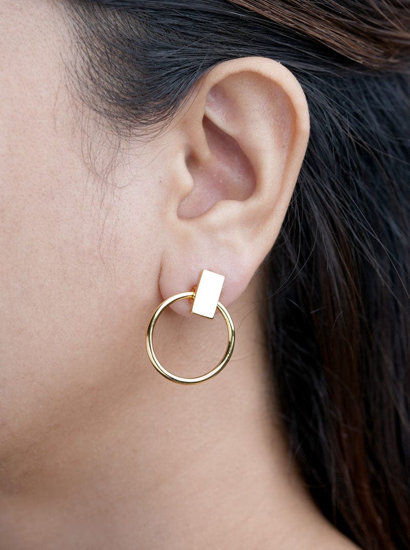 Circle Drop Earrings