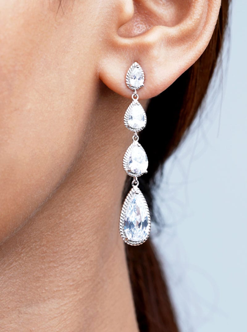 Multi Teardrops Earrings