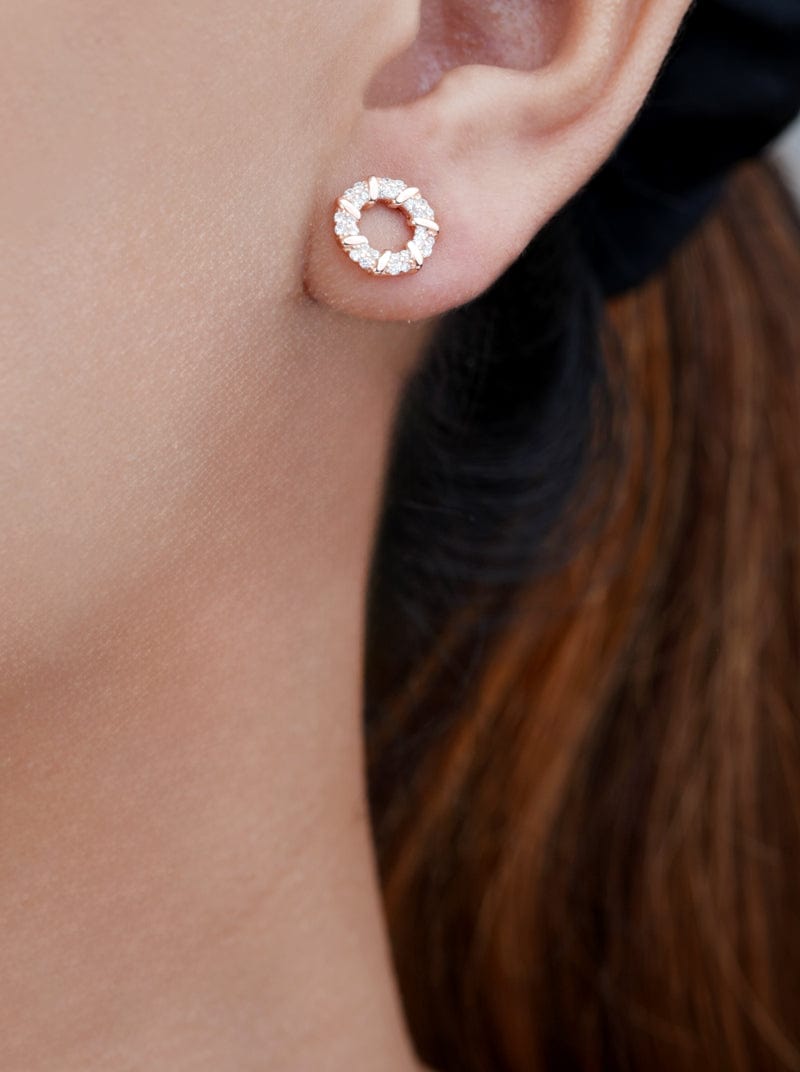 Classic Circle Stud Earrings (Pure Silver)