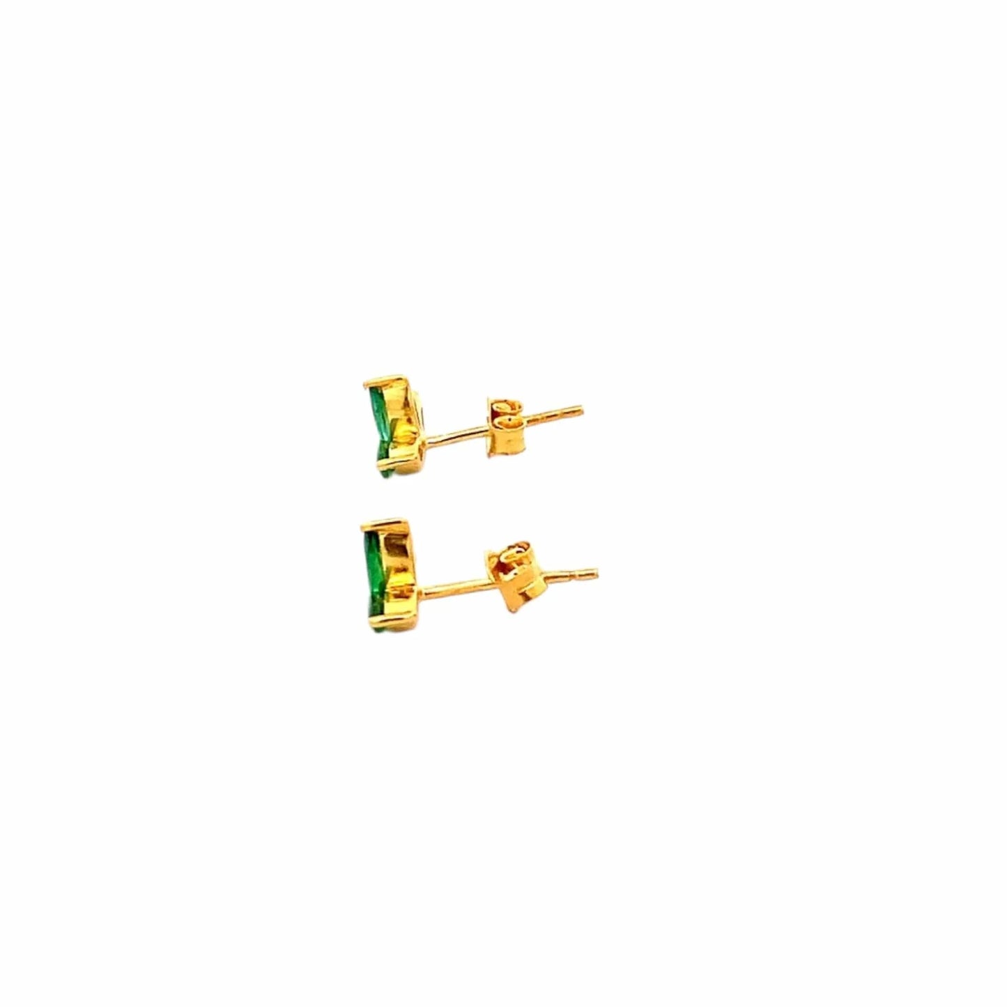 Lush Light Stud Earrings (Pure Silver) - Gold