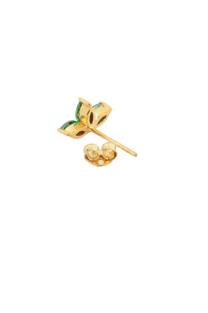 Lush Light Stud Earrings (Pure Silver) - Gold