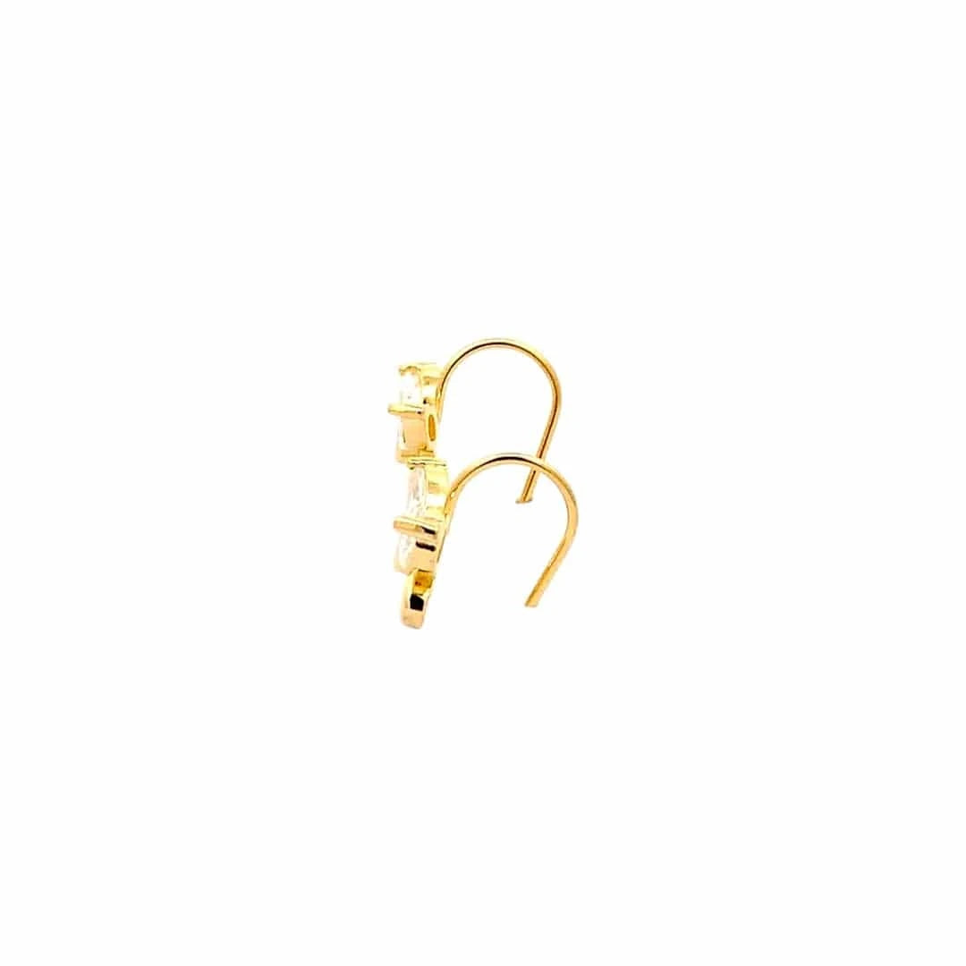 Fluttering Wings Earrings (Pure Silver) - Gold