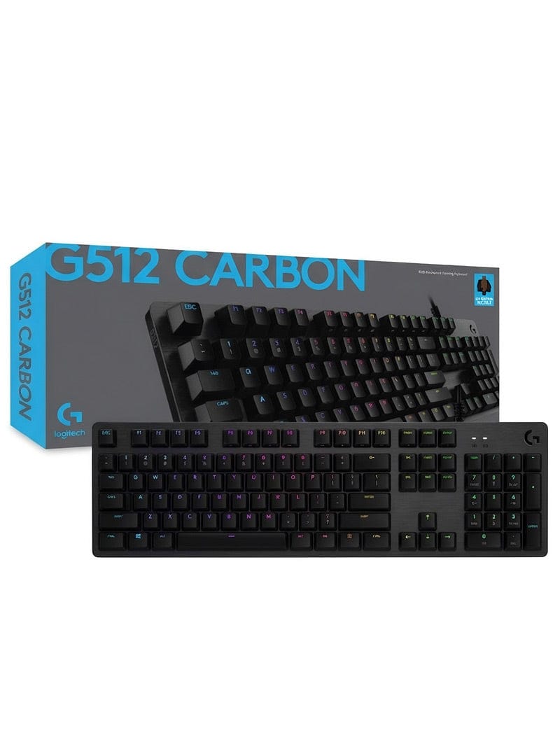 Logitech G512 RGB Mechanical Gaming Keyboard – (GX Brown, Black) (New)
