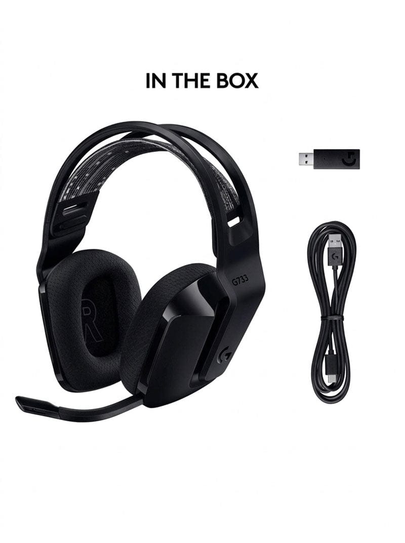 Logitech G733 Lightspeed Wireless RGB Gaming Headset - (Black) (New)
