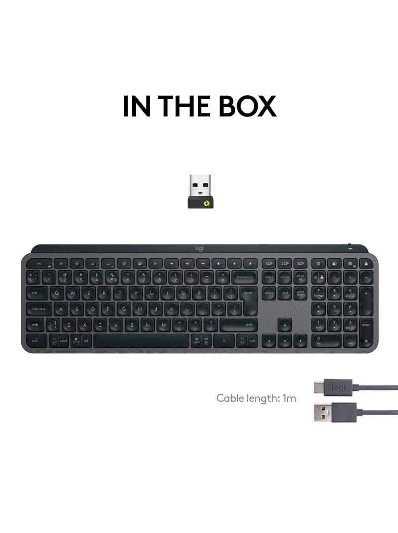 Logitech MX Keys S Wireless Keyboard - Graphite (New)