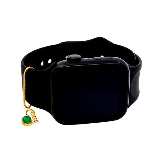 Love Heart Watch Charm (Pure Silver) - Gold