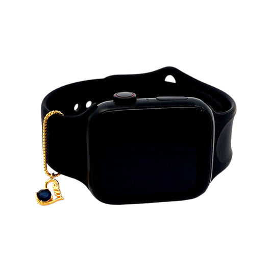 Love Heart Watch Charm (Pure Silver) - Gold