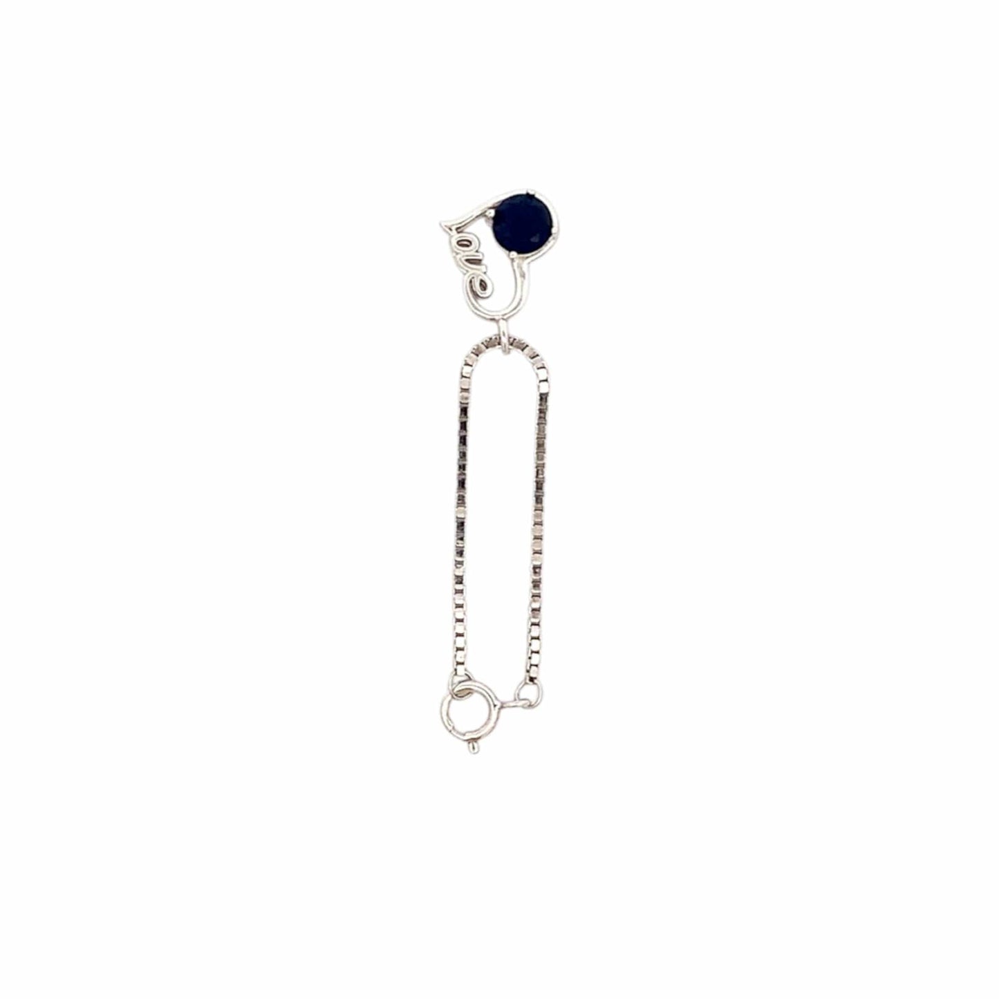 Love Heart Watch Charm (Pure Silver) - Silver