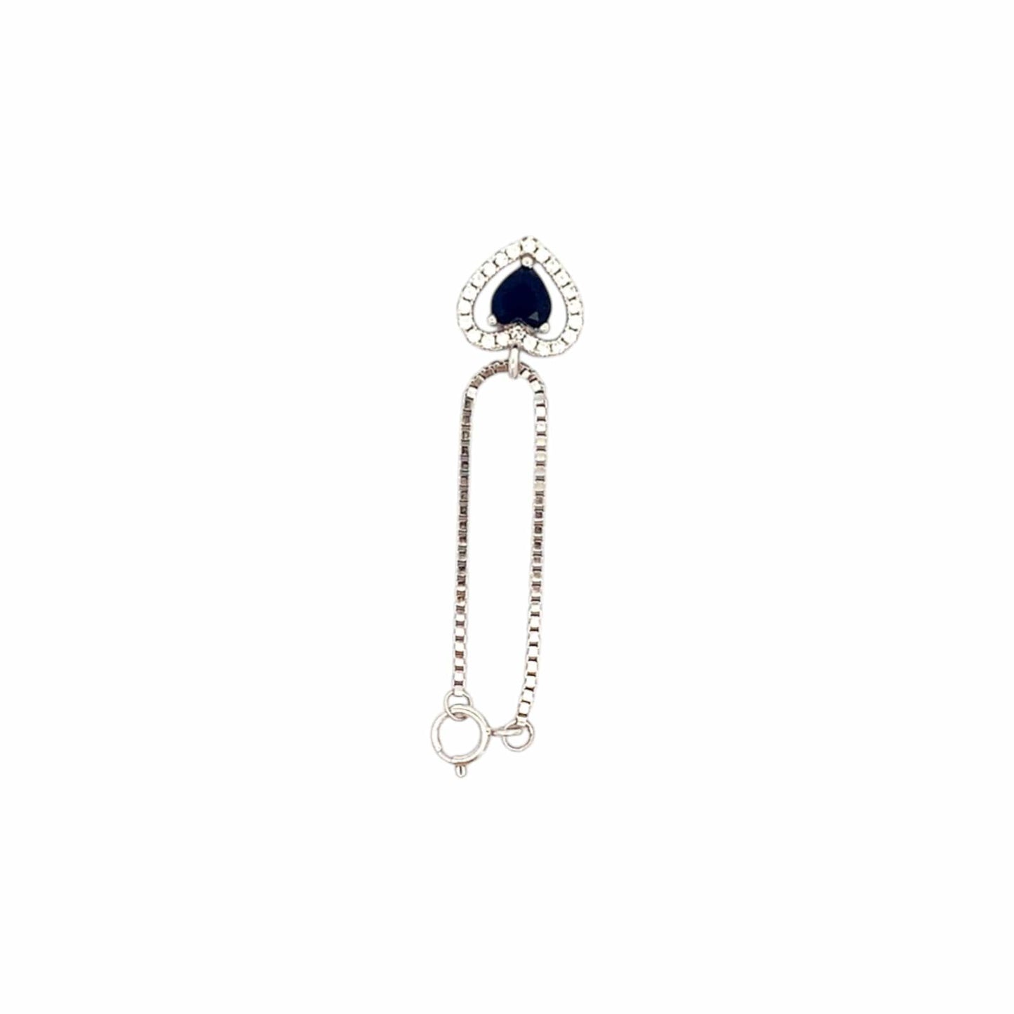 Heart Watch Charm (Pure Silver) - Silver