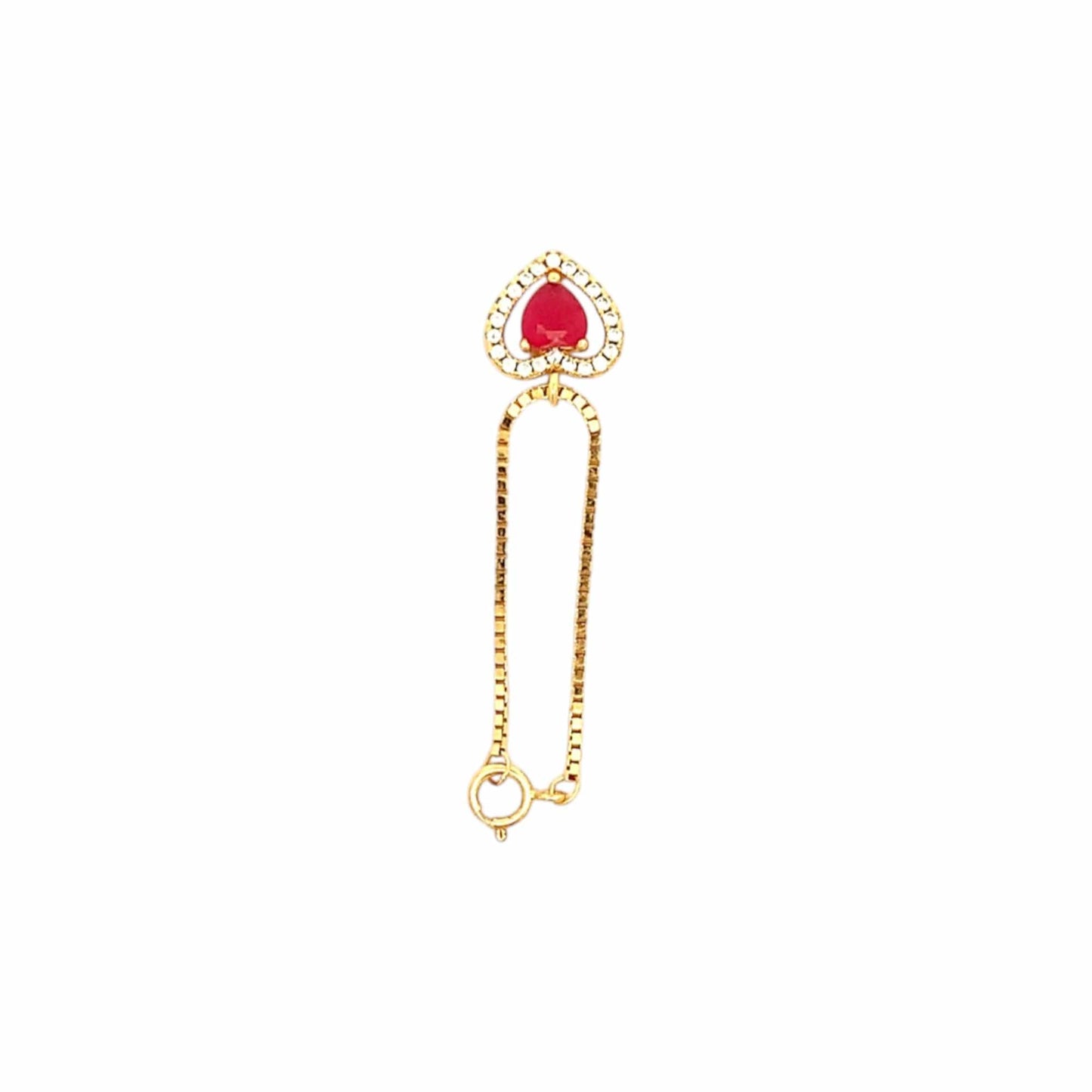 Heart Watch Charm (Pure Silver) - Gold