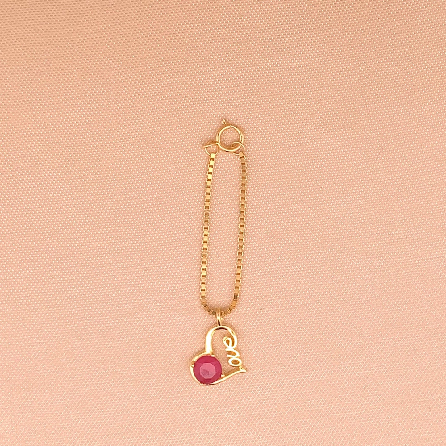 Love Heart Watch Charm (Pure Silver)