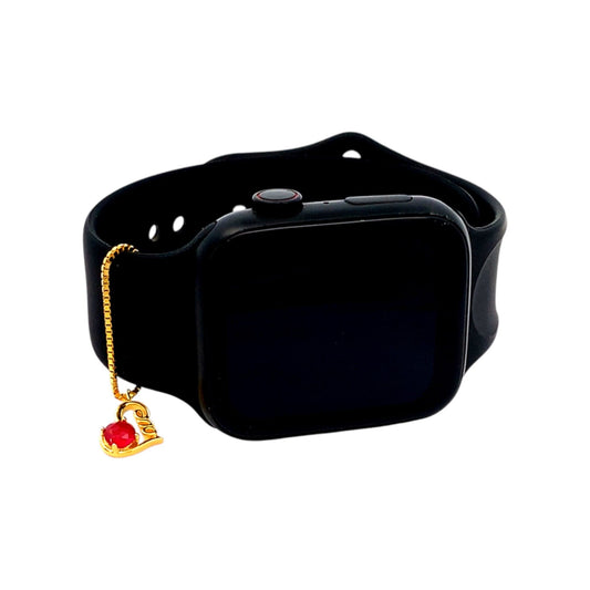 Love Heart Watch Charm (Pure Silver) - Gold