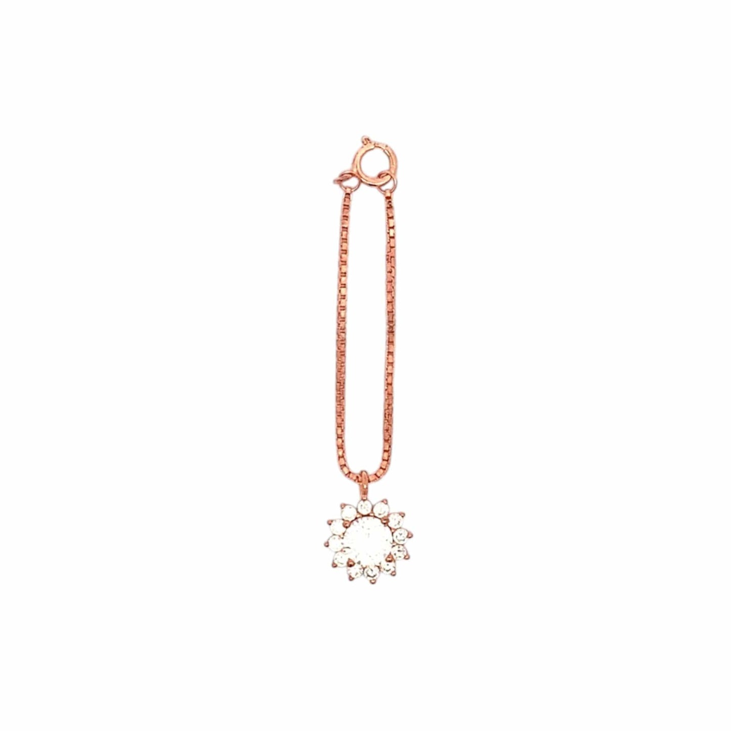 Sunflower Watch Charm (Pure Silver) - Rose Gold