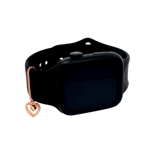 Nested Heart Watch Charm (Pure Silver) - Rose Gold