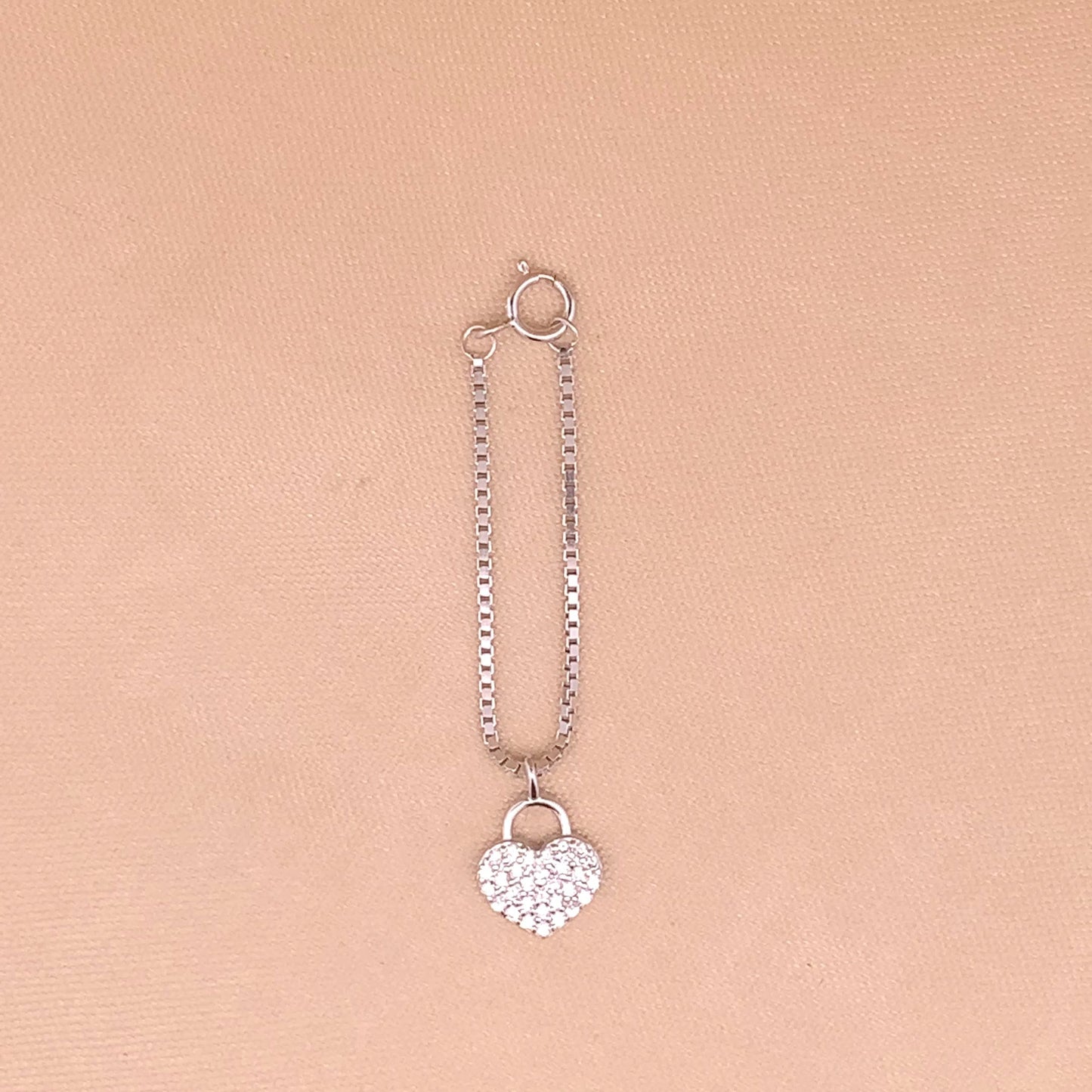 Love Lock Watch Charm (Pure Silver) - Silver