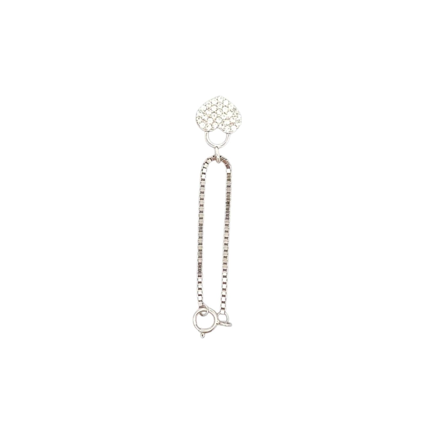 Love Lock Watch Charm (Pure Silver) - Silver