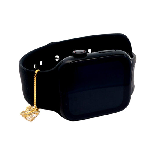 Dazzling Swan Watch Charm (Pure Silver) - Gold