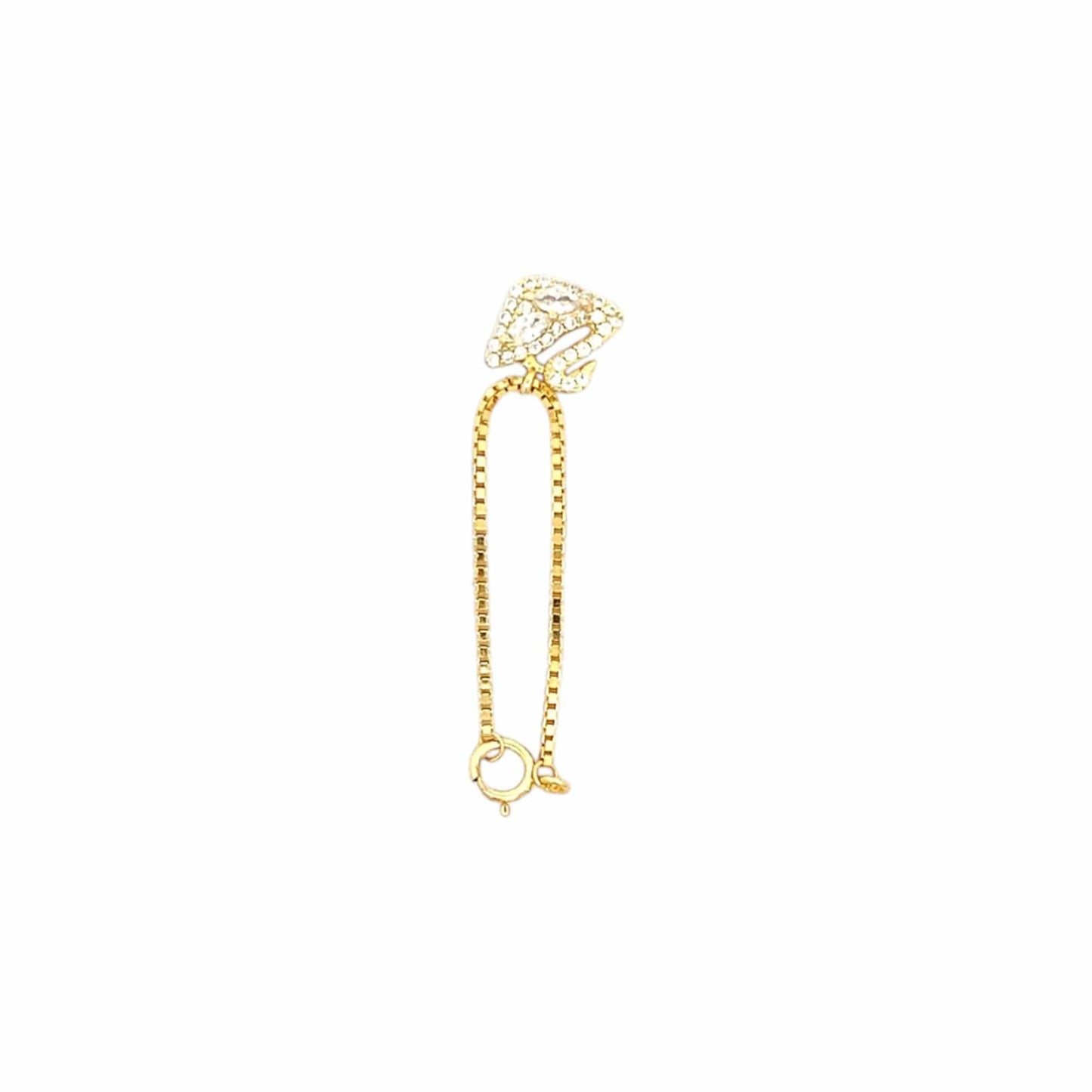 Dazzling Swan Watch Charm (Pure Silver) - Gold