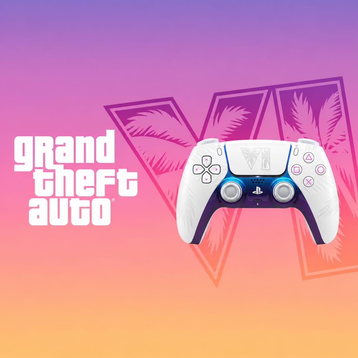 DualSense Wireless Controller – Grand Theft Auto VI White Limited Edition. (New) PreOrder