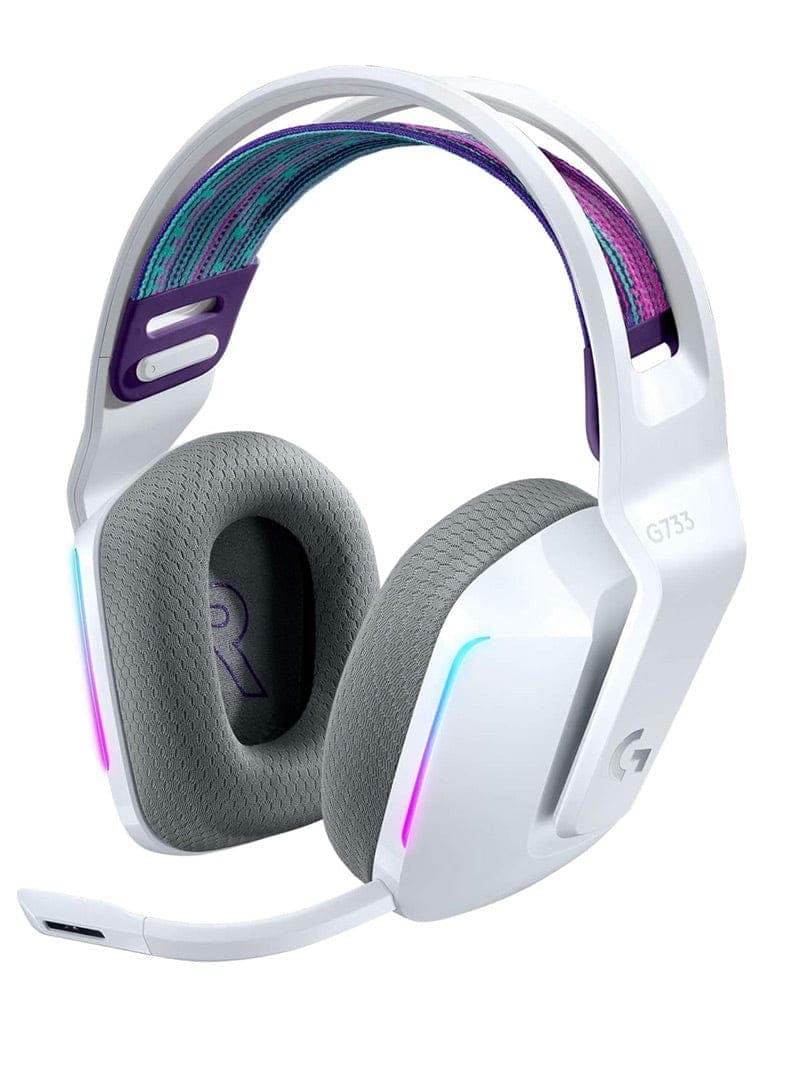 Logitech G733 Lightspeed Wireless RGB Gaming Headset – (White) (New)