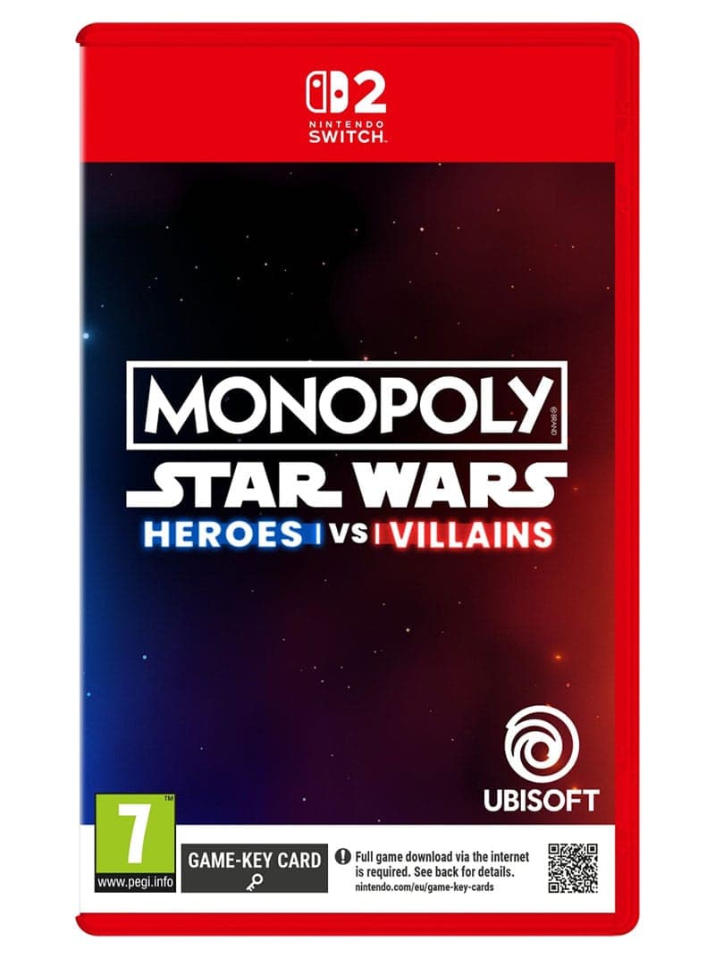 Switch 2 Monopoly Star Wars Heroes vs Villains Nintendo (New)