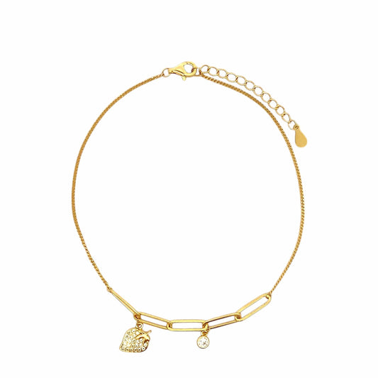 Strawberry Bracelet (Pure Silver) - Gold