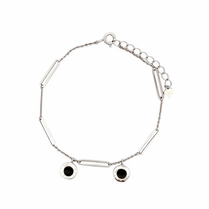 Roman Numerals Bracelet (Pure Silver) - Silver