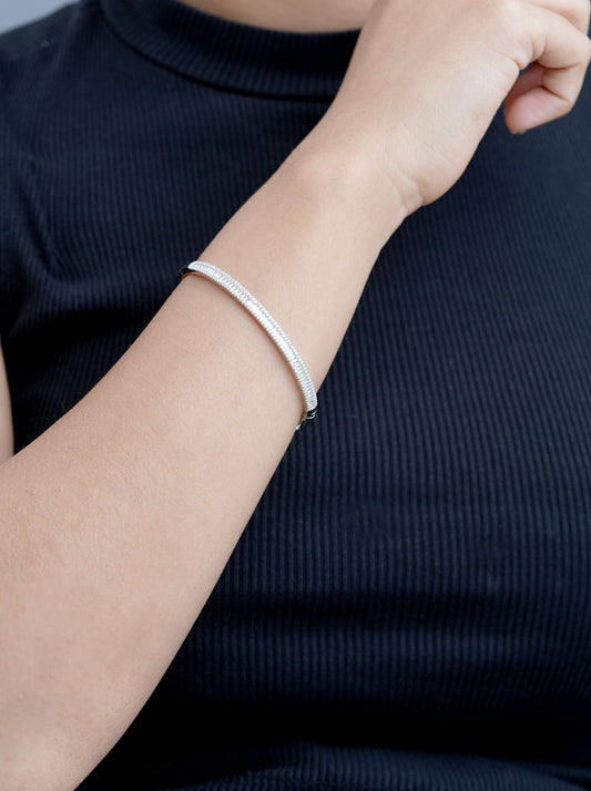 Oval Bracelet Silver