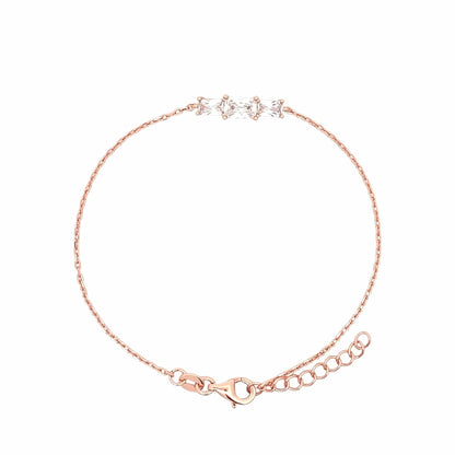Dazzling Trio Bracelet (Pure Silver) - Rose Gold