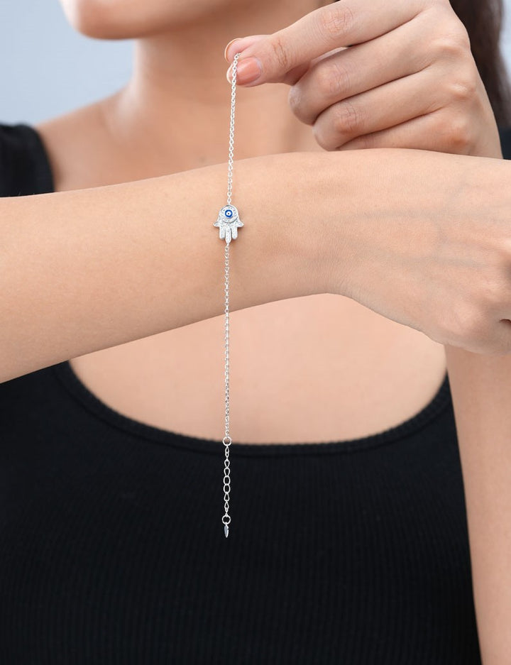 Hamsa Bracelet Silver