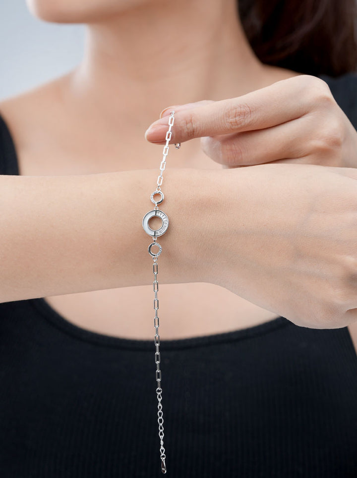 Triple Circle Bracelet Silver