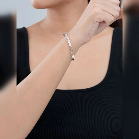 Classic zirconia Bracelet (Pure Silver) - Silver