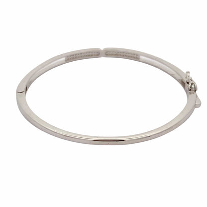 Classic zirconia Bracelet (Pure Silver) - Silver