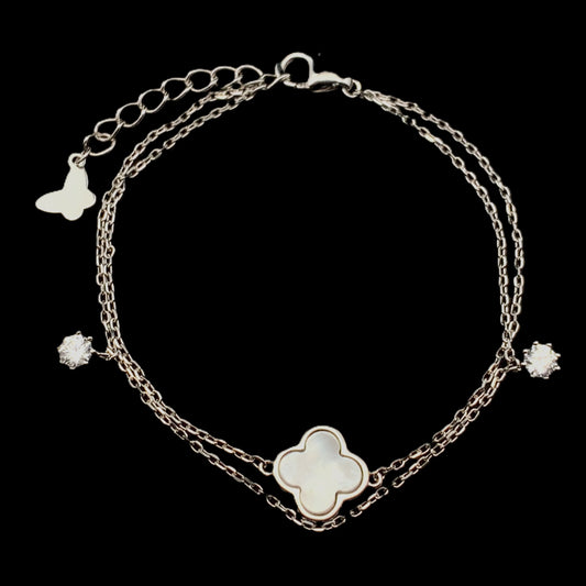 Double Layer Clover Bracelet