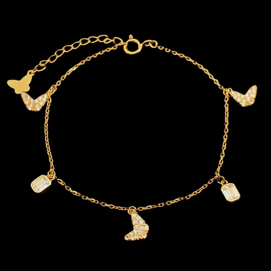 Charming Butterfly Bracelet Gold