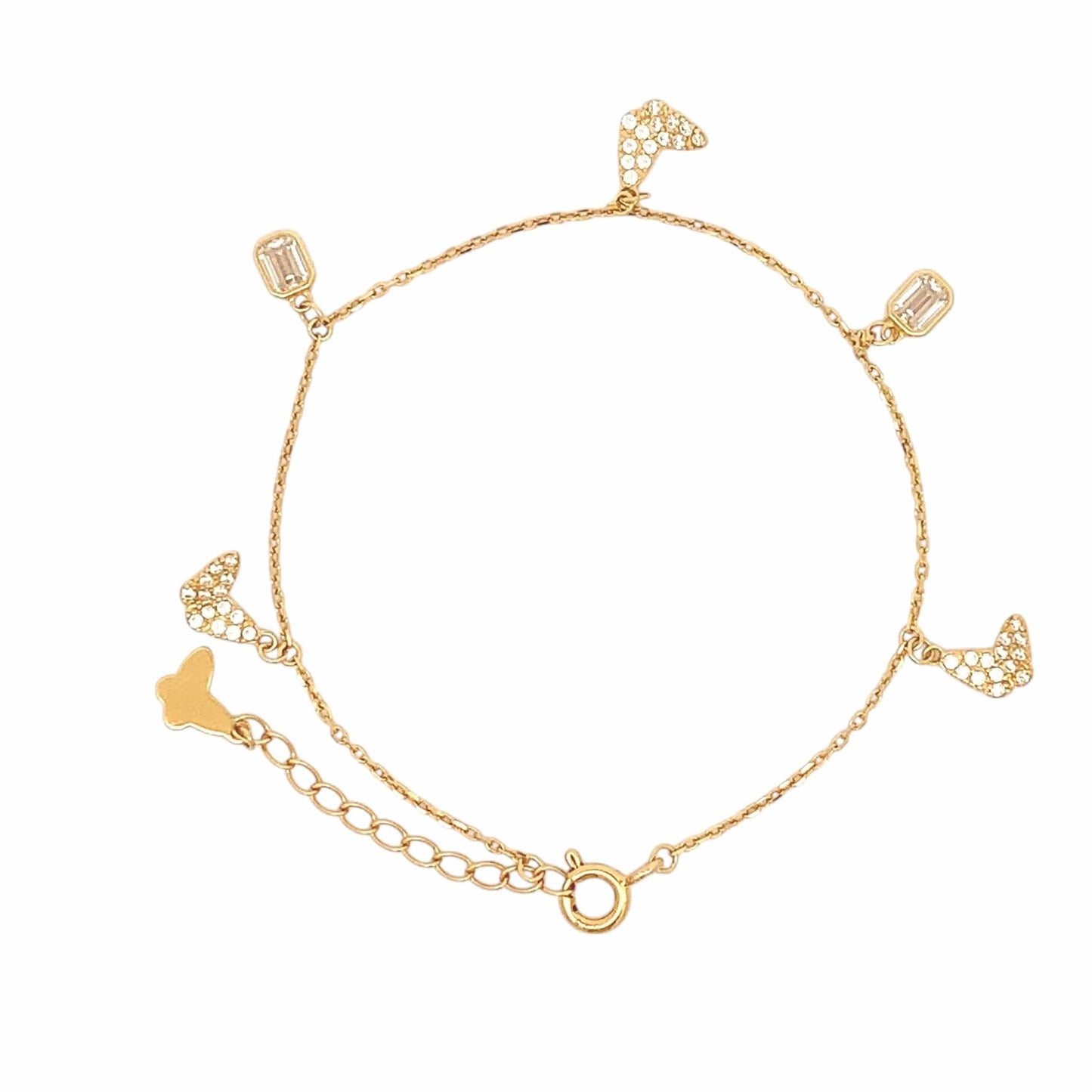 Charming Butterfly Bracelet (Pure Silver) - Gold
