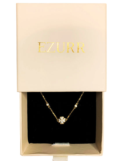Quatrefoil Heart Petal Bracelet (Pure Silver) - Gold