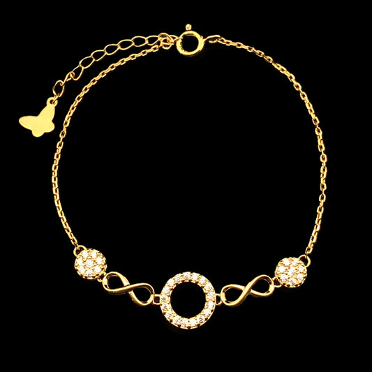 Infinity Circle Bracelet Gold