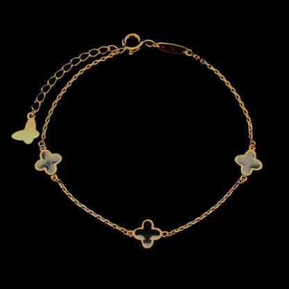3 Clover Bracelet Gold