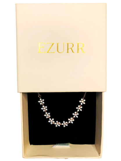 Radiant Bloom Bracelet (Pure Silver) - Rose Gold