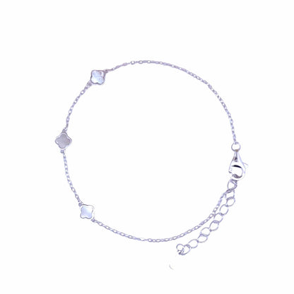Tiny Trio Bracelet (Pure Silver) - Silver