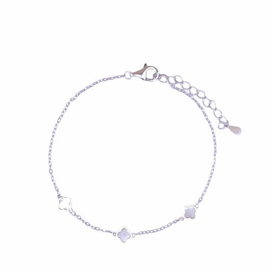Tiny Trio Bracelet (Pure Silver) - Silver