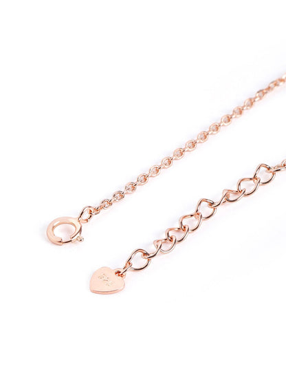 Tiny Evil Eye Bracelet (Pure Silver) - Rose Gold