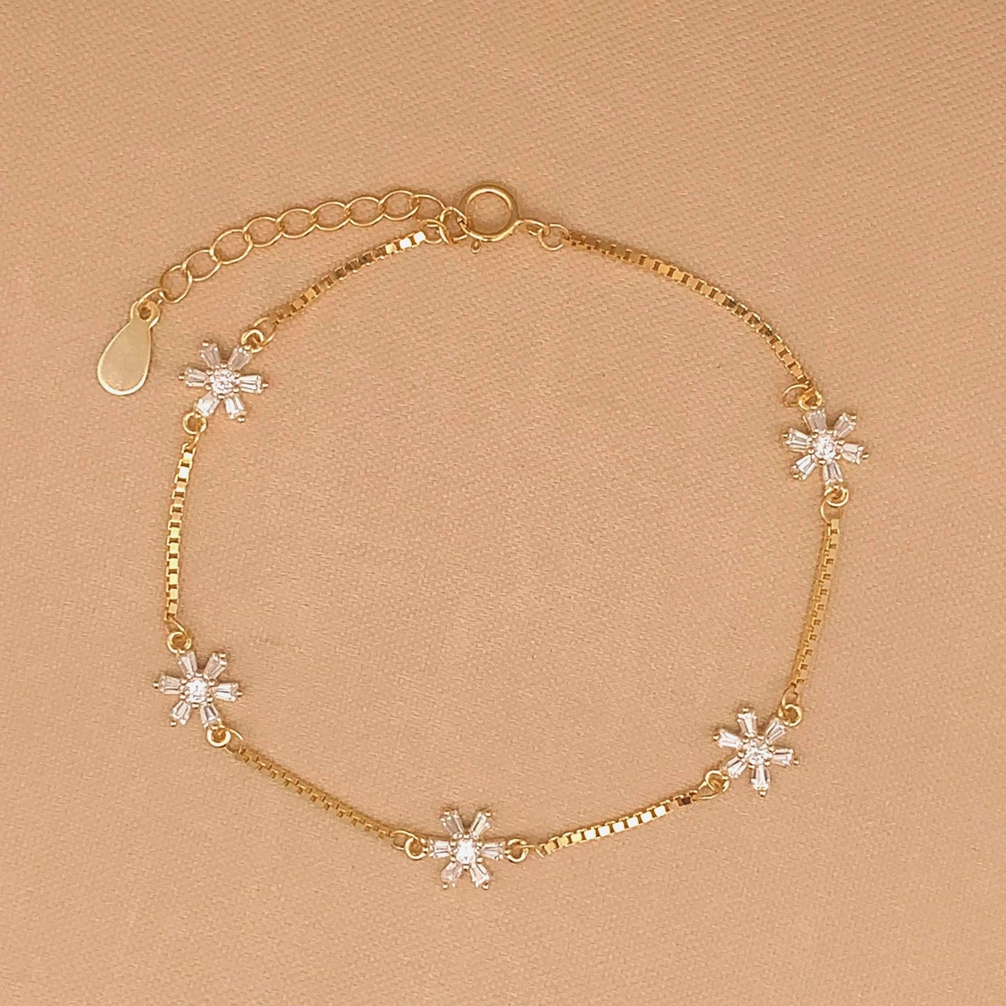 Baguette Bloom Bracelet Gold