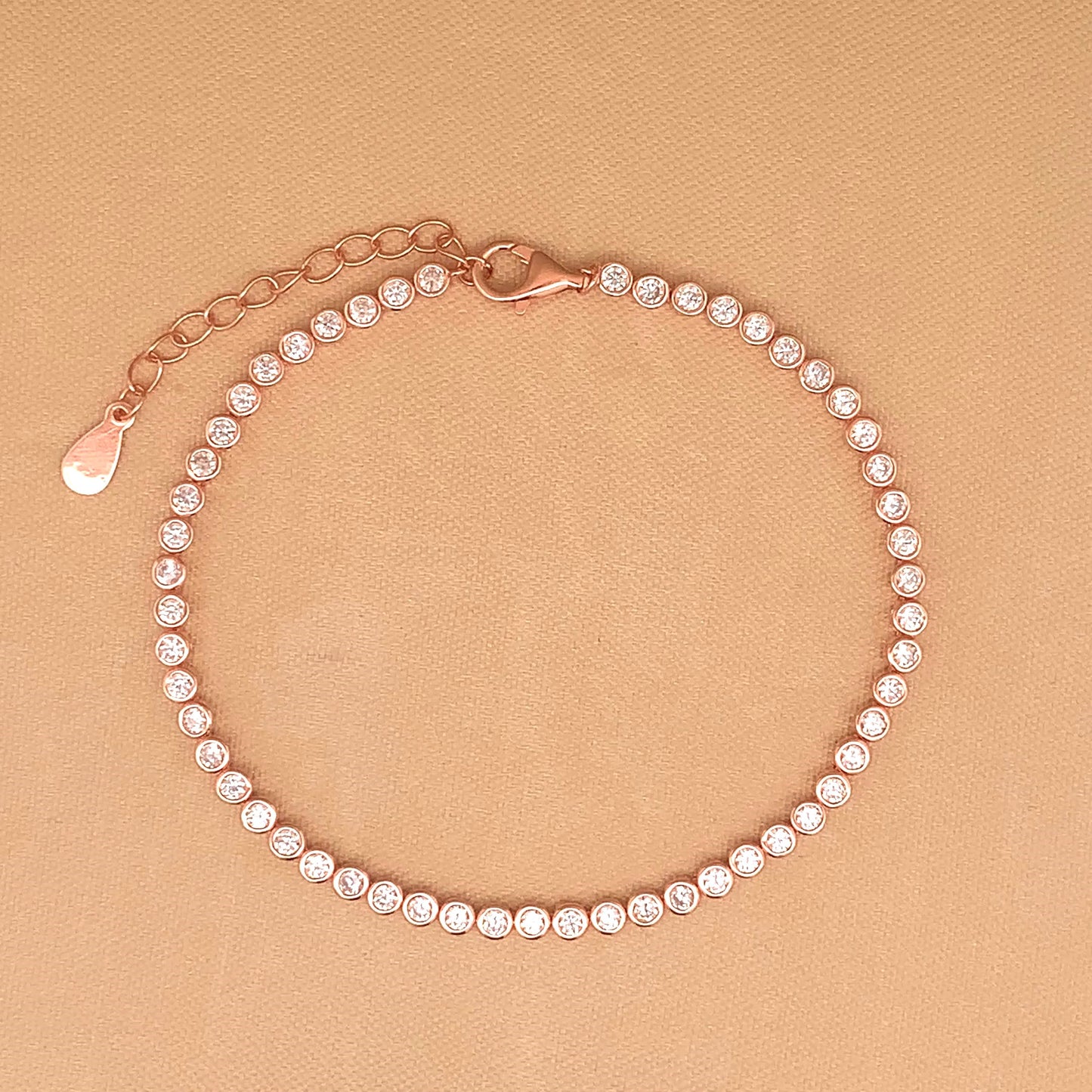 Dazzling Tennis Bracelet Rose Gold